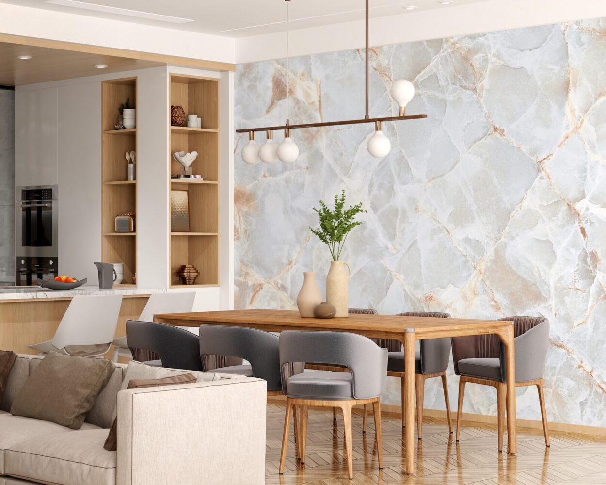 MARMOL BLANCO GRIS Y OCRE - Image 2